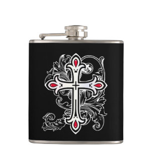 Gotisches Kreuz Flachmann