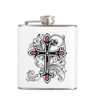 Gotisches Kreuz Flachmann