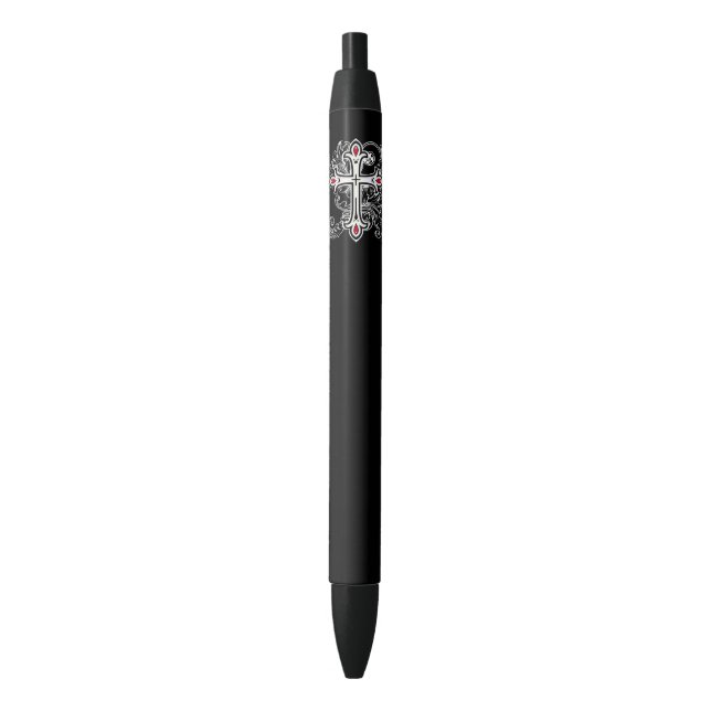 Gotisches Kreuz Kugelschreiber (Vorderseite Vertikal)
