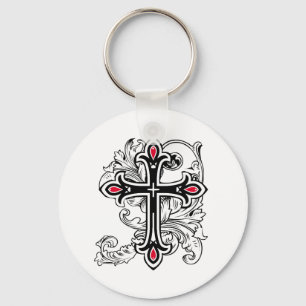 Gotisches Kreuz Schlüsselanhänger