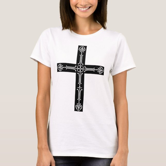 Gotisches Kreuz T-Shirt (Vorderseite)