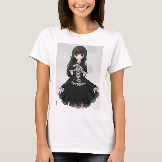 "Gotisches Lolita" sleveless Spitze T-Shirt (Vorderseite)