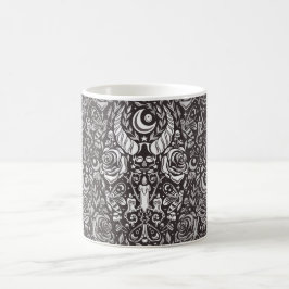 gotisches monochromes Muster Kaffeetasse