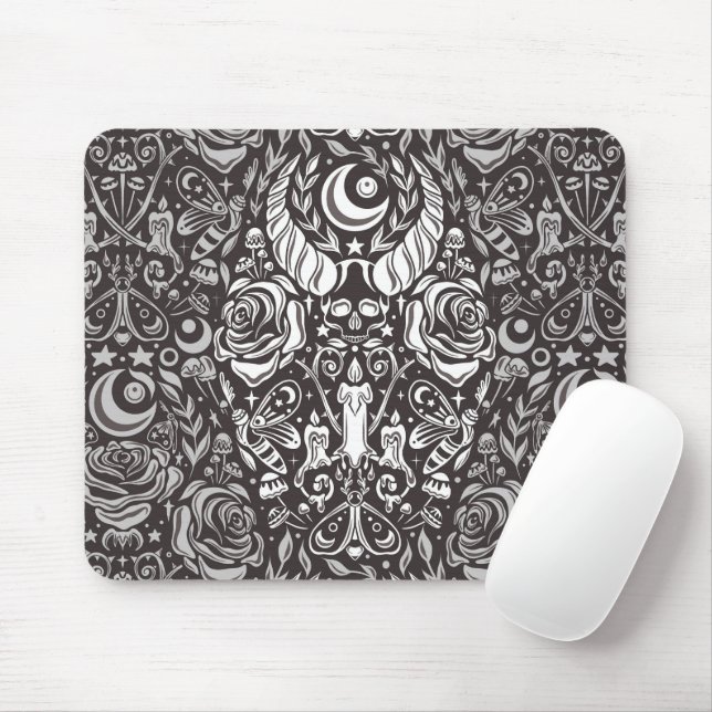 gotisches monochromes Muster Mousepad (Mit Mouse)