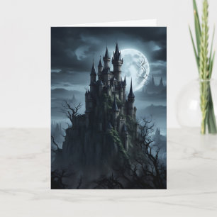 Gotisches Schloss um Mitternacht Karte