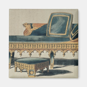 Gotisches Sofa vom 'Behälter der Künste Magnet