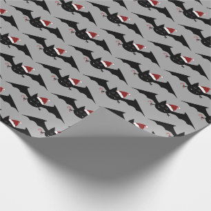 Gotisches Weihnachten schlägt Muster Geschenkpapier