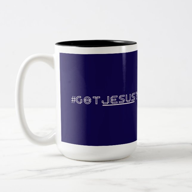 #GOTJESUS ZWEIFARBIGE TASSE (Links)