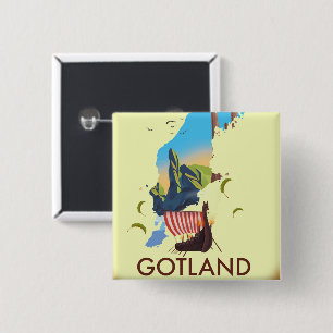 Gotland Ostsee Wanderkarte Button