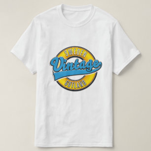 Gotland Schweden Vintage-Logo T-Shirt