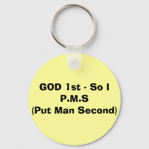 GOTT 1. - So ich P.M.S (gesetzter Mann an zweiter Schlüsselanhänger