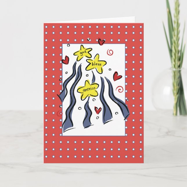 Gott 3307 segnen Amerika Karte (Vorderseite)