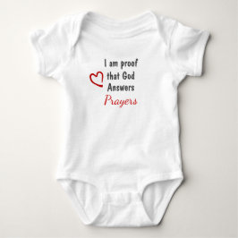 Gott antwortet Gebete Bodysuit Baby Strampler