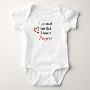 Gott antwortet Gebete Bodysuit Baby Strampler