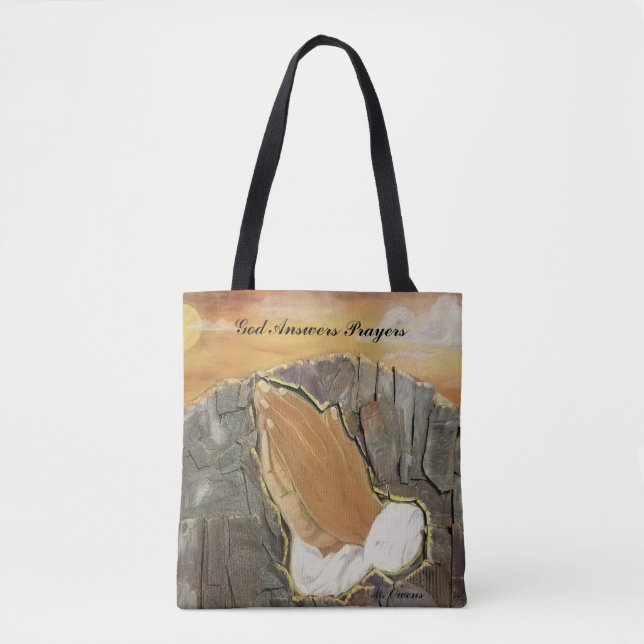 Gott antwortet Gebete Tote Tasche (Vorderseite)