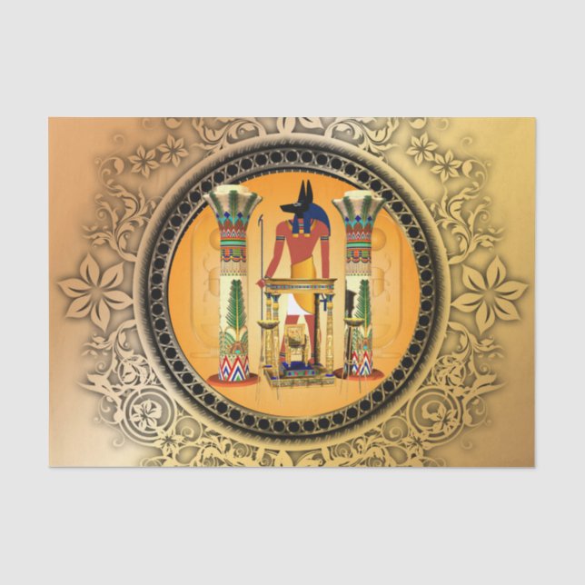 Gott Anubis Seidenpapier (Vorderseite)