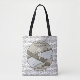 Gott bietet einen Pfad Tasche
