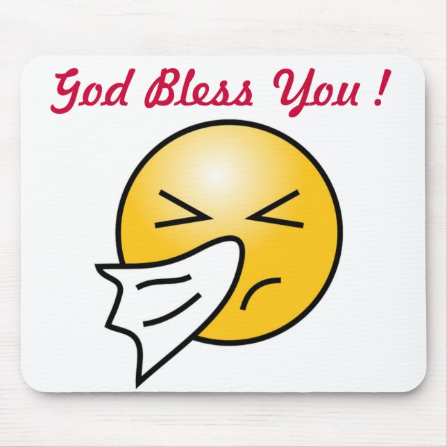 "GOTT BLESS, DASS DU GEFÄHRDET BIST MOUSEPAD (Vorne)
