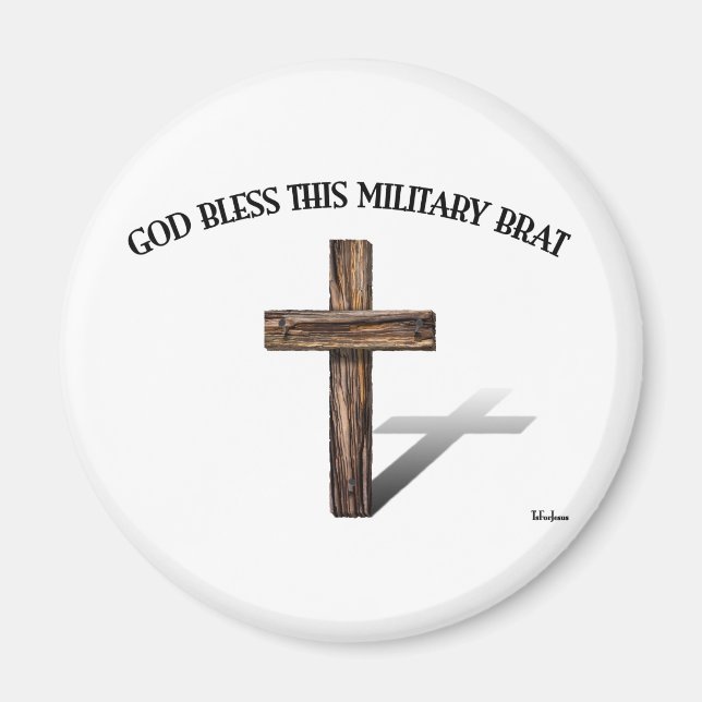GOTT BLESS DIESE MILITÄRISCHE BREMSE mit robustem  Magnet (Vorne)