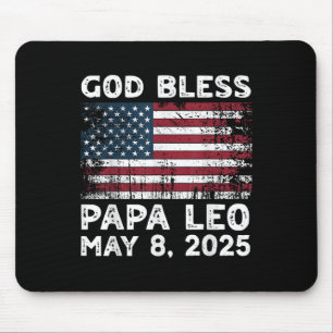 Gott Bless Papa Leo Us New Pope Leo American Pope Mousepad