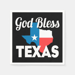 Gott Bless Texas Serviette