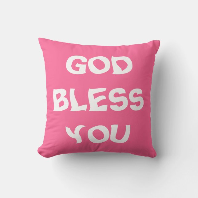GOTT BLESS YOU KISSEN (Vorderseite)