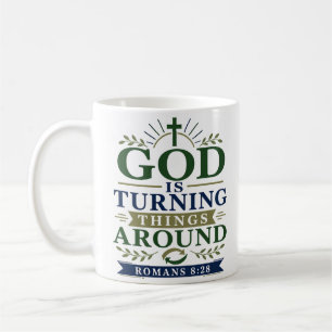 Gott bringt die Dinge ins rechte Lot Minimalistisc Kaffeetasse