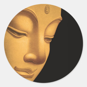 Gott Buddha Runder Aufkleber