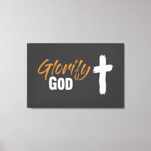 Gott Canvas Print glorifizieren Leinwanddruck