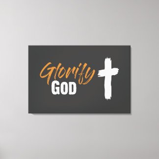Gott Canvas Print glorifizieren Leinwanddruck