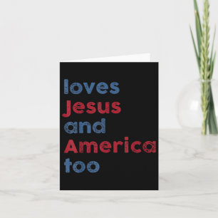 Gott Christlich 4. Juli Liebt Jesus Und Amerika  Karte