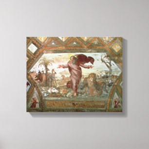 Gott, der die Erde herstellt Leinwanddruck