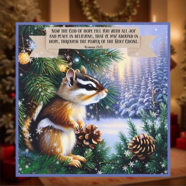 Gott der Hoffnung Bibel Verse Chipmunk Weihnachten (Von Creator hochgeladen)