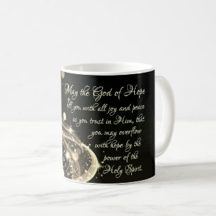 Gott der Hoffnung, Römer 15:13 Bibelverse Kaffeetasse