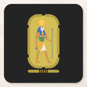 Gott der Sonne Rechteckiger Pappuntersetzer