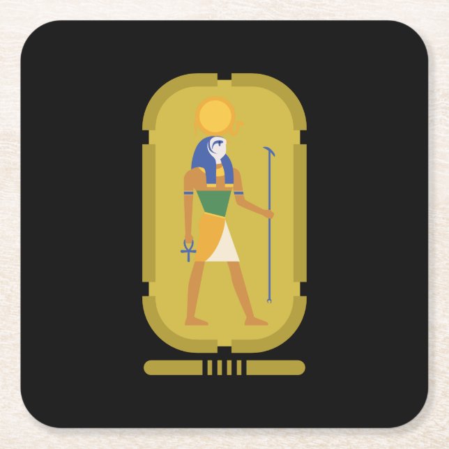 Gott der Sonne Rechteckiger Pappuntersetzer (Vorderseite)