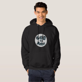 Gott, der Vater, der schwarze Hoodie rechtfertigte