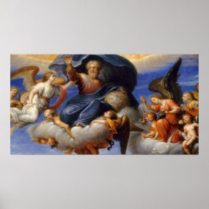 Gott der Vater - Kreis Pierre Mignard Fine Art Poster
