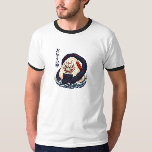 Gott des Onigiri Oni Samurai Japanischer Reisbällc T-Shirt
