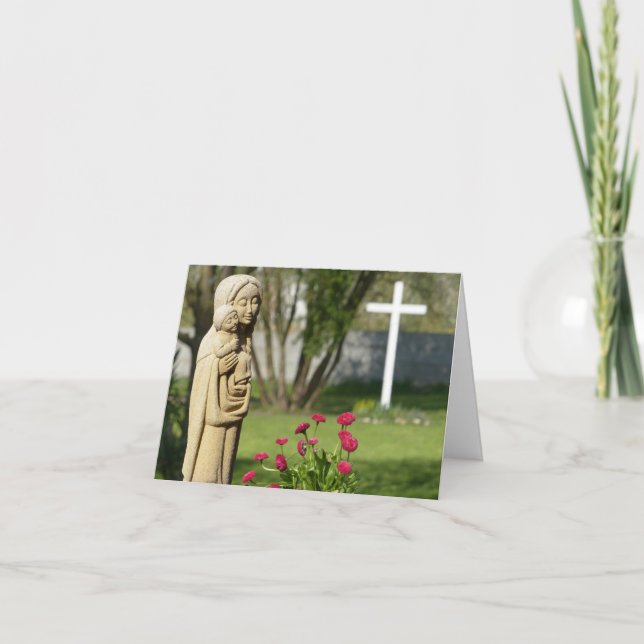 Gott dient dem Glauben und der Liebe Dankeskarte (Vorderseite)