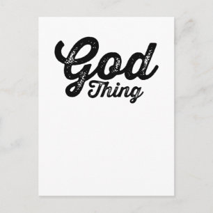 Gott Ding Christliche Inspiration Postkarte