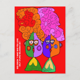 Gott doesn´t Verstand… Postkarte