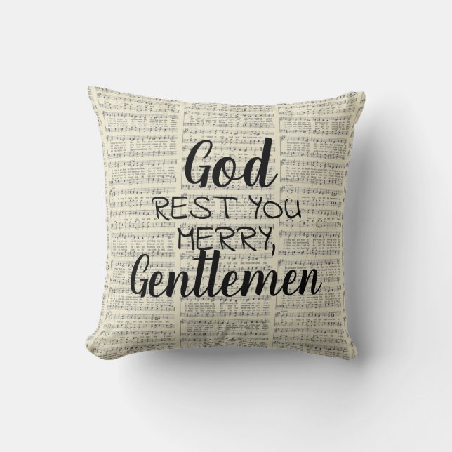 Gott, Erholung, mein Herr. Kissen (Vorderseite)