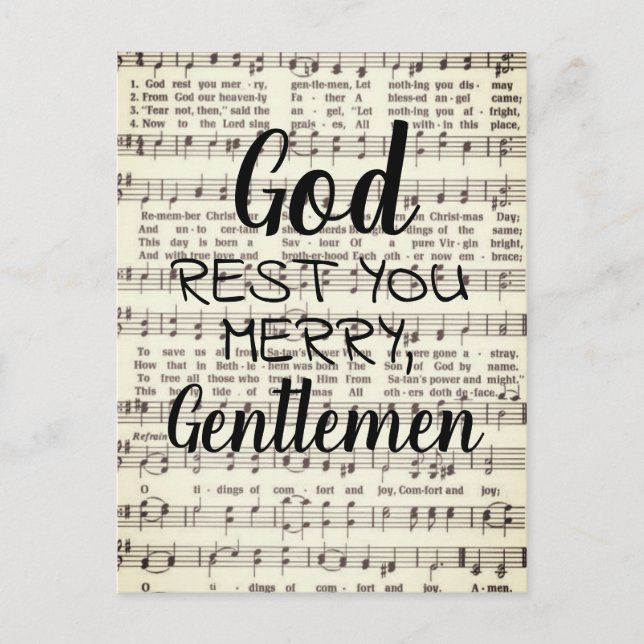 Gott, Erholung, mein Herr. Postkarte (Vorderseite)