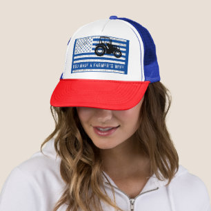 Gott erschuf die Ehefrau eines Bauern Christlicher Truckerkappe
