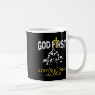 Gott Erste Bodybuilding Zweiter Christlicher Gym W Kaffeetasse