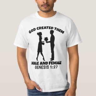 GOTT ERSTELLTE SIE T - SHIRT FÜR MÄNNER UND FRAUEN