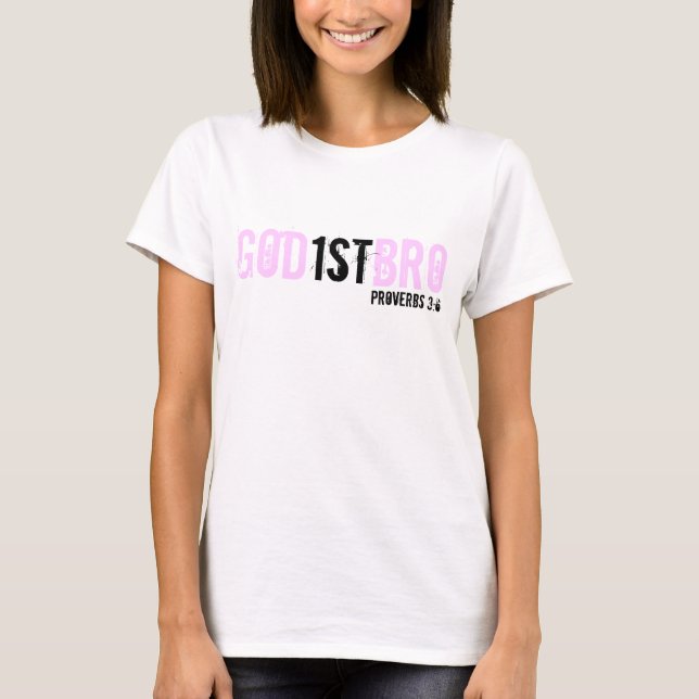 Gott-erster Jesus-T - Shirt (Vorderseite)