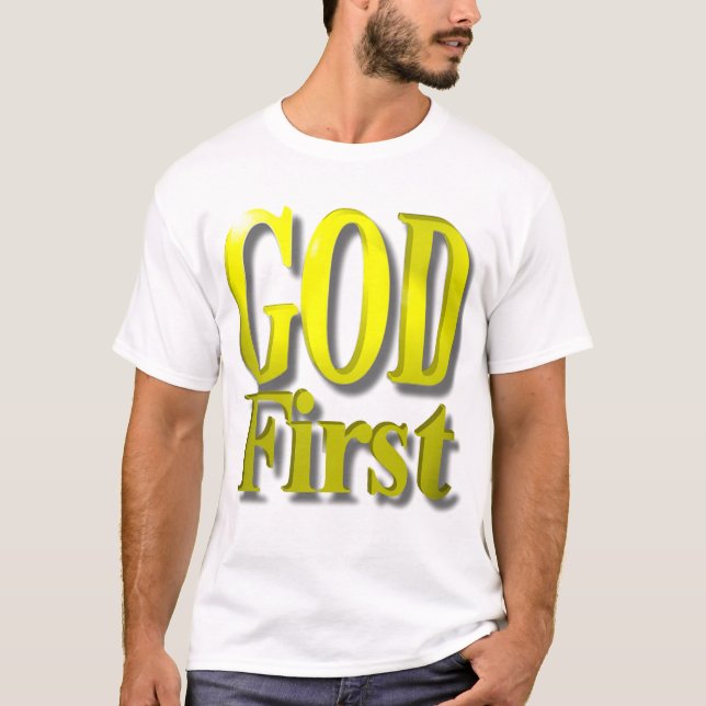 GOTT-ERSTES GOLD 3 T-Shirt (Vorderseite)