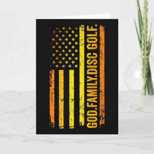 Gott Familie Disc Golf Us Amerikanische Flagge Vat Karte